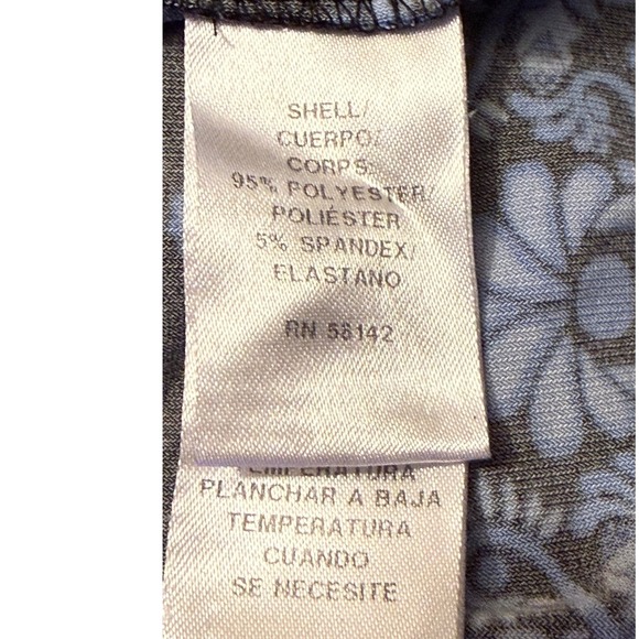 London Times Woman Plus Size 2X Floral Print Long Sleeve Knee Length Dress - Picture 4 of 6